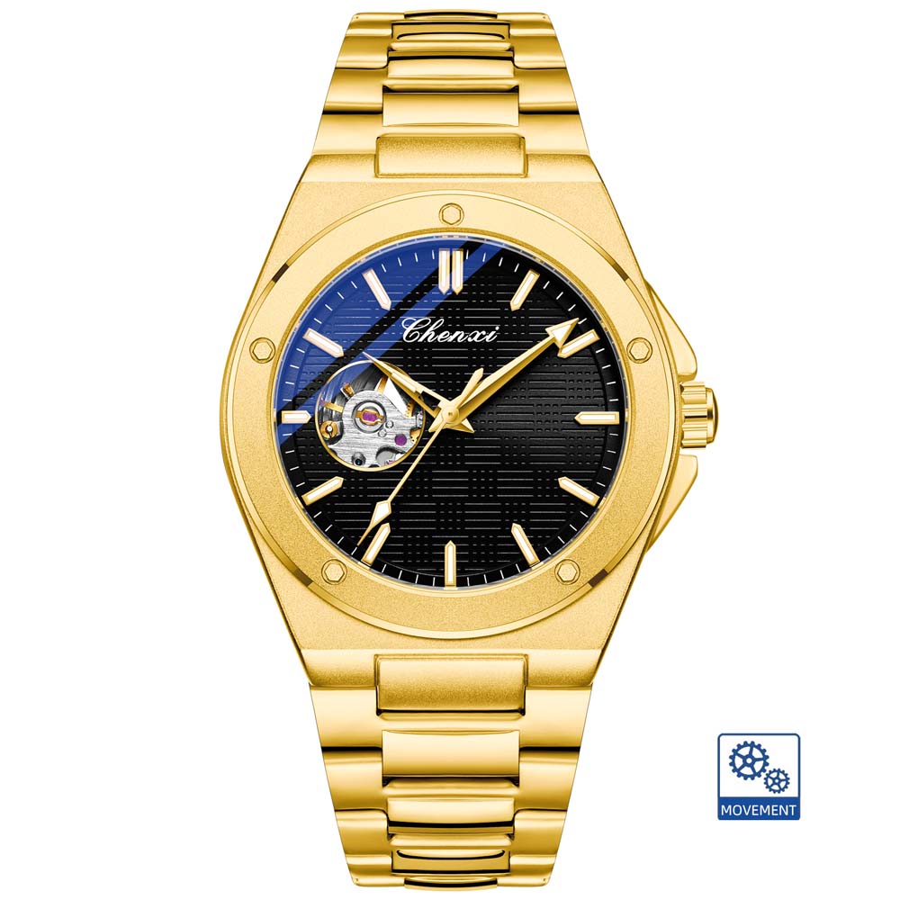 CHENXI New Men's Mechanical Watch Automatic Mechanical Wristwatch Stylish Luminous Water-Resistant Men's Watch Reloj