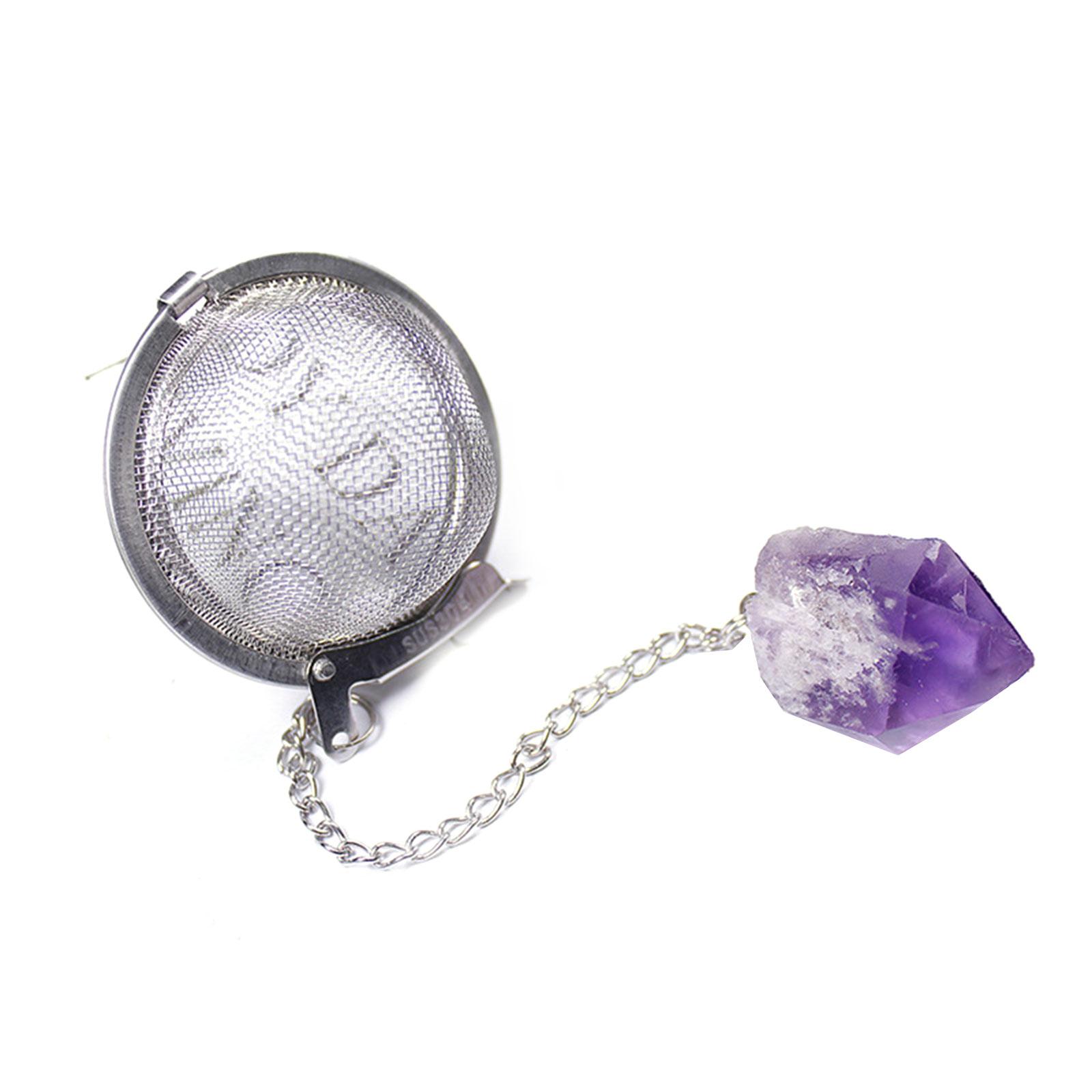 

Фильтр для чая из нержавеющей стали с кристаллическим энергетическим камнем. Ситечки для чая с мелкой сеткой. Удлиняющий цепной крючок. Заварочный крючок для чайных шариков. 7