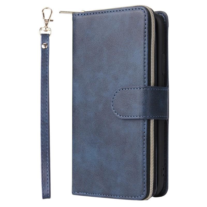 Slim PU Leather Phone Case With Card Slot Kickstand Lanyard IPhone 17E 17 Air 16 15 Pro Max Plus
