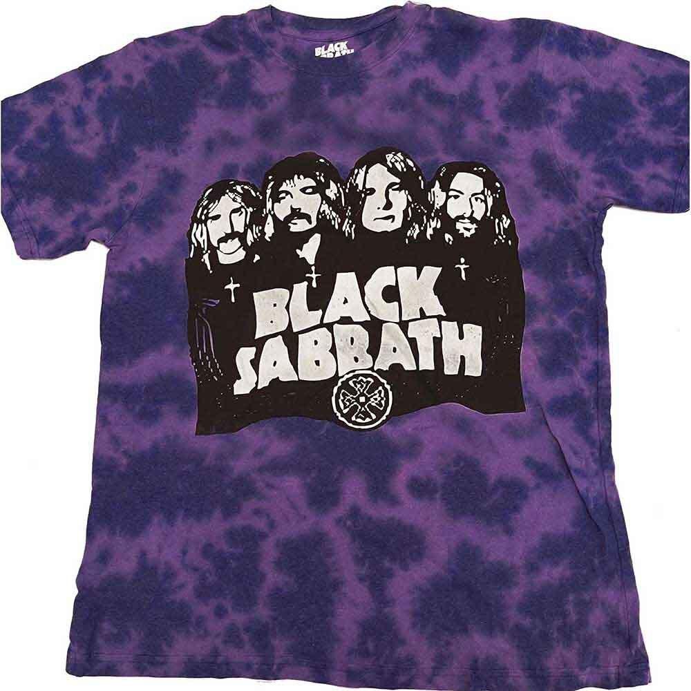 Black Sabbath  Band & Logo  Purple Dye Wash T shirt - NEW Unisex T-Shirt S