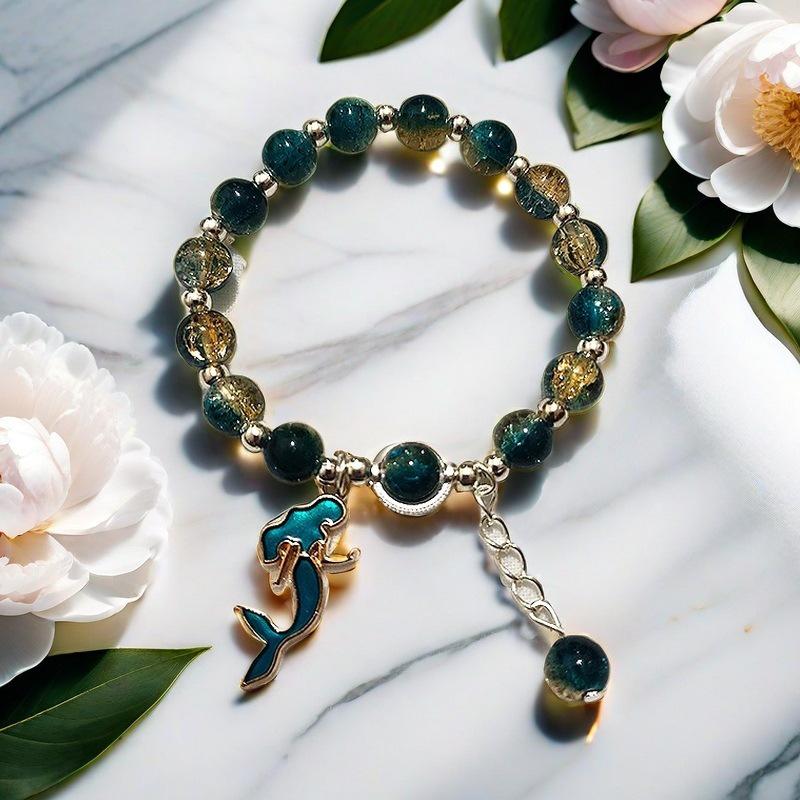 Daisy Popcorn Beaded Bracelet: Elegant Women's Hand Jewelry