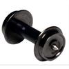 KATO N Gauge Hollow Axle Wheels for Snap-Type Bogies, Black, Short Axle, 8-Piece 11-611 Model Train Supplies 1 inch
