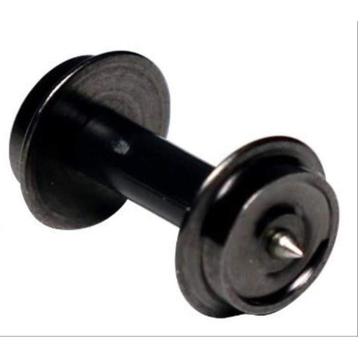KATO N Gauge Hollow Axle Wheels for Snap-Type Bogies, Black, Short Axle, 8-Piece 11-611 Model Train Supplies 1 inch