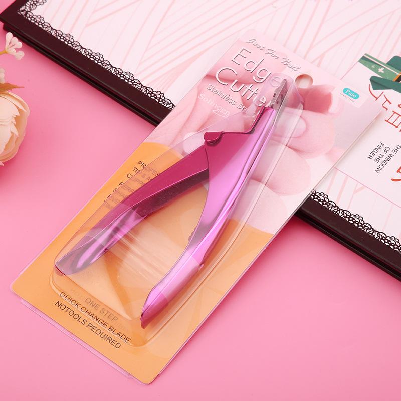 Professional False Nail Clippers False Nail Nippers Pointed ClippersUType Nail Clippers Acrylic False Edge Trimmer Stainles