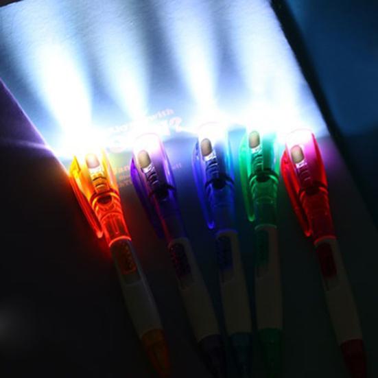 Kugelschreiber Leichtgewicht LED Kunststoff Kugelschreiber Taschenlampe Stift für Büro