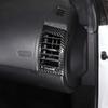 Black Carbon Fiber Side Air Vent Frame Trim Cover For Jaguar F-TYPE 2013-