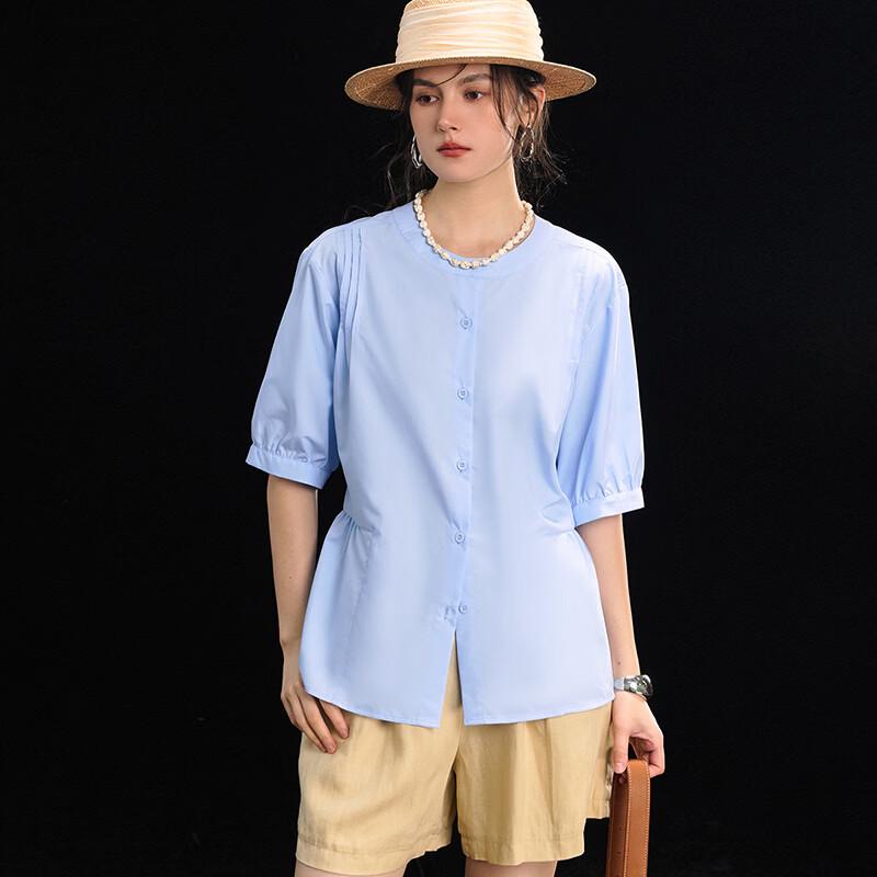 Wudao Women's Sophisticated Commuter Mid-Sleeve Shirt