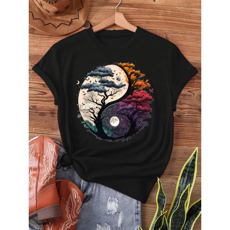 Lajia - Gray and Yellow Yin and Yang Tree of Life S