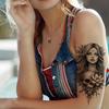 12pcs 3D Tattoo Stickers Black Disposable Water Transfer Printing Stickers Temporary Tatto Sticker Body Art Fake Tattoo