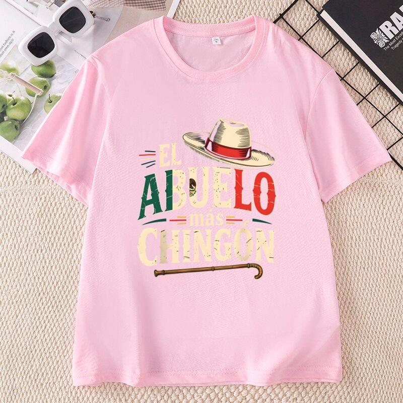 El Abuelo Mas Mexican Flag Dad TShirts Latina Fathers Day T Shirts Cotton Short Sleeve Round Neck Printed Tshirts Unisex Clothing