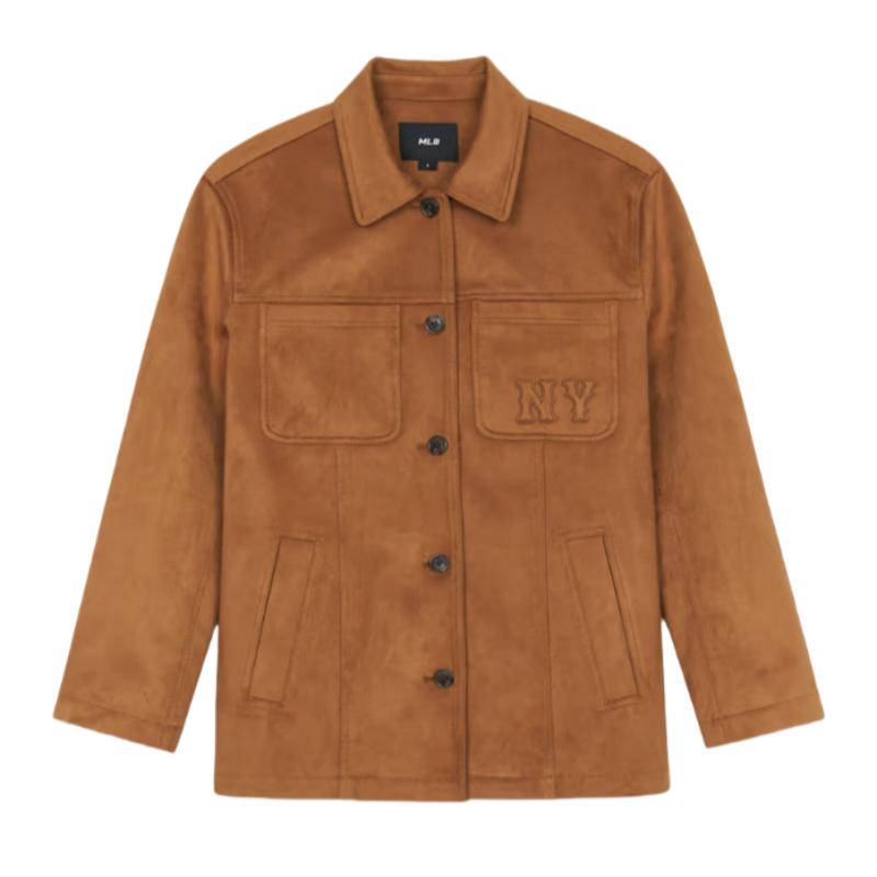 

New MLB Baseball Jacket Women s Dark Camel 3FJPB0246-50CAD M