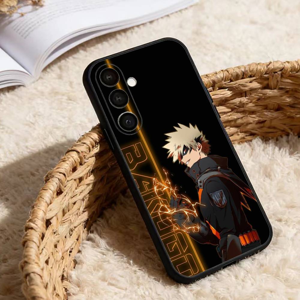bakugo A-Anime K-Katsuki Phone Case For Samsung Galaxy A13,21s,22,31,32,52,53,71,72,73,Soft Black Cover