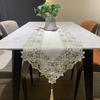 European Table Flag, Simple And Fashionable Style Table Cloth Embroidery Hollow Home Decoration Fringed Table Flag