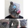 Authentic Anime Demon Slayer Kimetsu No Yaiba Hashibira Inosuke Pig Cosplay Mask Ideal For Costume Parties
