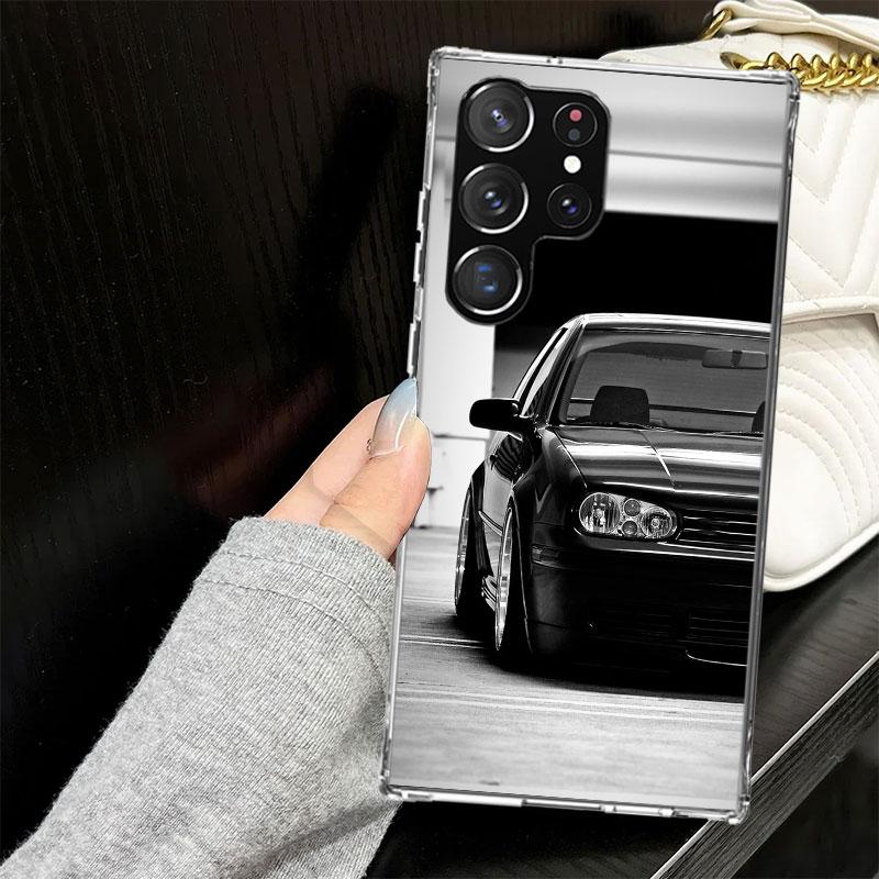 Cool MK4 MK5 Golf Car Case for Samsung Galaxy S25 S24 S23 S22 Ultra Soft Phone Cover S25 Edge S21 Plus S20 FE S10 + Black Cover Samsung S23