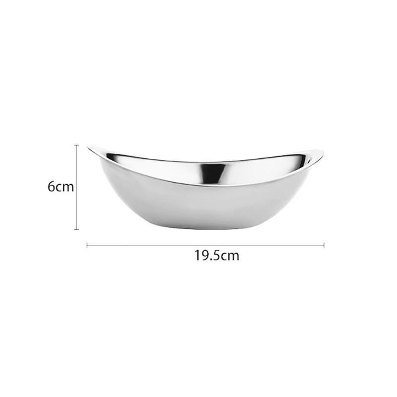 ZISIZ Creative Stainless Steel Salad Bowl