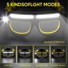 Okulary rowerowe outdoorowe o wysokiej intensywności | 5 trybów, i ładowalne - Czujniki ruchu i - Odpowiednie do pieszych wędrówek, jazdy na rowerze, biegania, aktywności nocnych