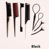 8pcs Hair Styling Comb set - Rake Combs,Rat-Tail Combs,Edge Brushes, Braiding Tools & Duckbill Clips, Special for real hair wigs