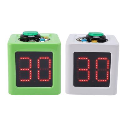 4 Sides Cube Timer Batteries Operated Accurate Seconds Countdown Timer for Chess Poker Race