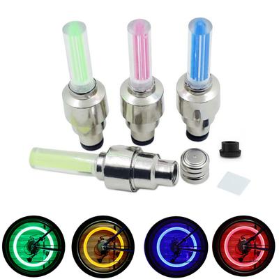 2 Adet Neon Bisiklet Jant Işıkları Bisiklet LED Işık Lastik Vana Kapağı El Feneri Tekerlek Jant Hafif Araba Motosiklet Aksesuarları