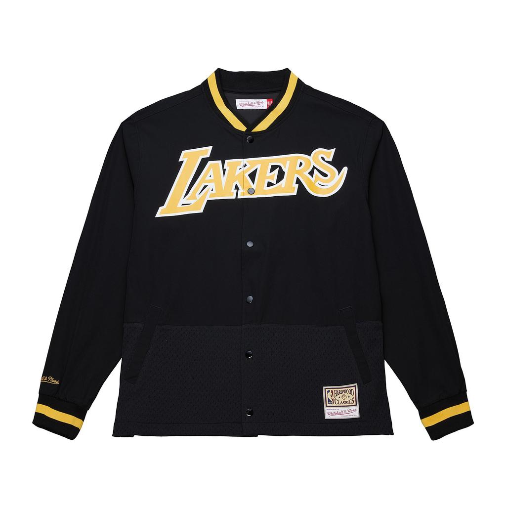 Mitchell Ness X NBA Jacket Unisex Black JK10110-LALBLCK