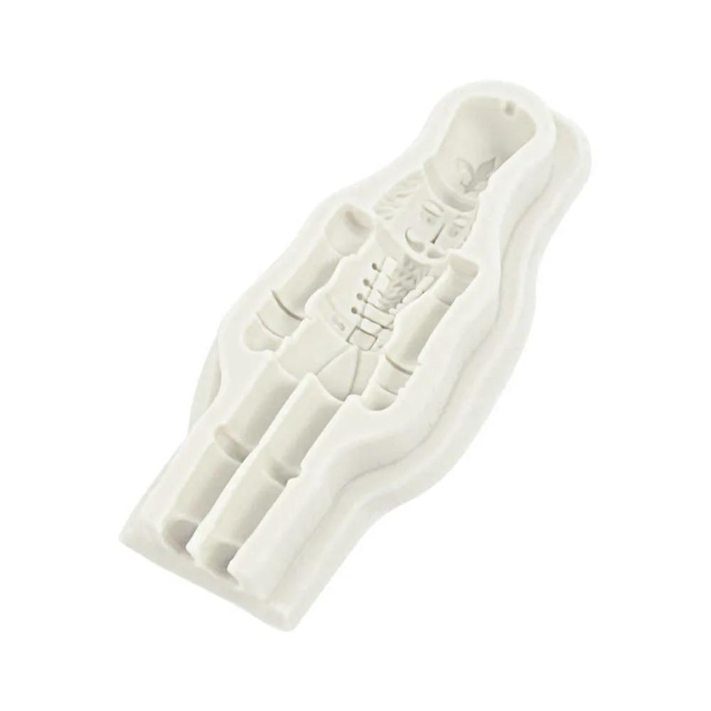 Three-dimensional Nutcracker Soldier Chocolate Mould Clear Details Fondant Cake Mold  New Year