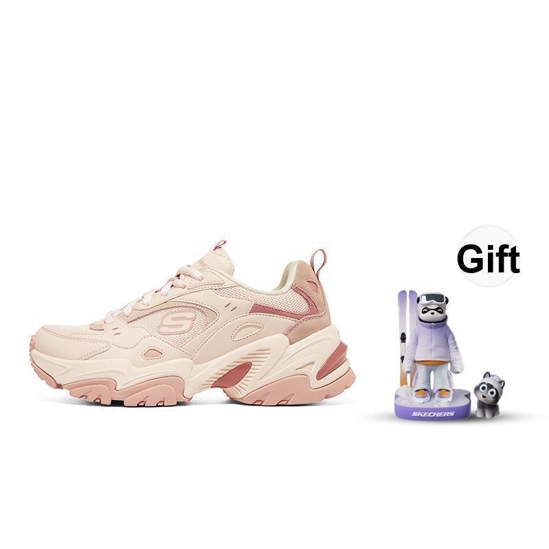 Skechers Stamina V2 Women Retro Chunky Platform City Walking Shoes Pink 149916-PINK 36