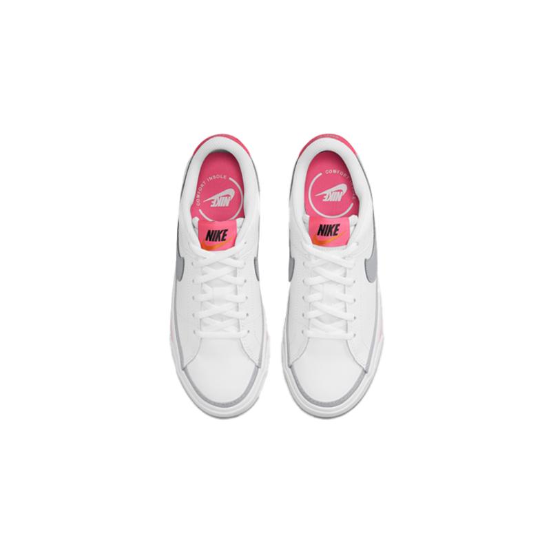 Nike Court Legacy White Pink Prime Light GS Sneakers DA5380-111
