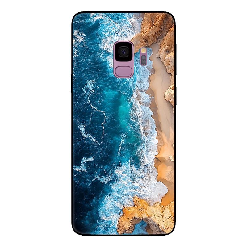 For Samsung Galaxy S9 Plus Case SM-G965F G965 S9Plus Marble Painted Soft Matte Silicone Back Cover For Samsung S9 S9+ Full Shell