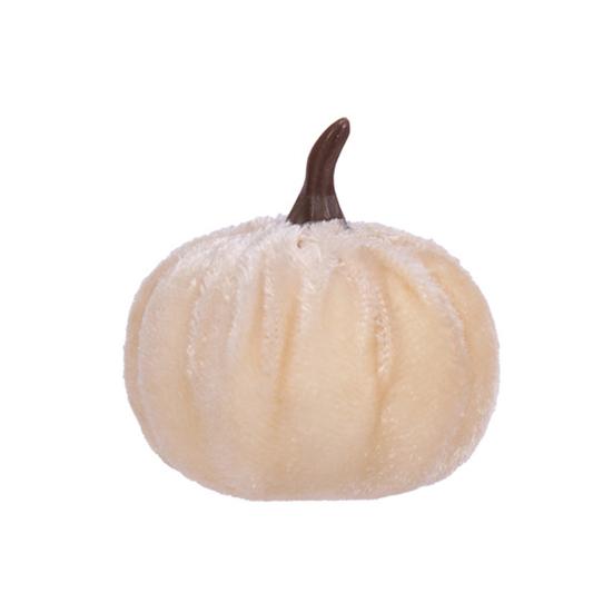 Halloween Holiday Decorative Pumpkins Small Velvet Pumpkin Thanksgiving Table Centerpiece Soft Cool Patterns