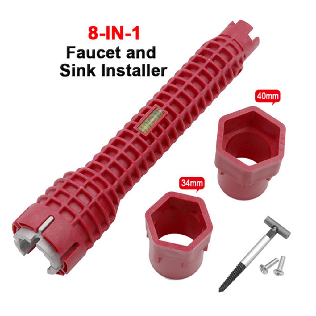 UK 18 IN 1 Multifunction Sink Basin Faucet Wrench Sink Install Tap Spanner Tool UK 18 IN 1 Multifunction Sink Basin Faucet Wrench Sink Install Tap Spanner Tool