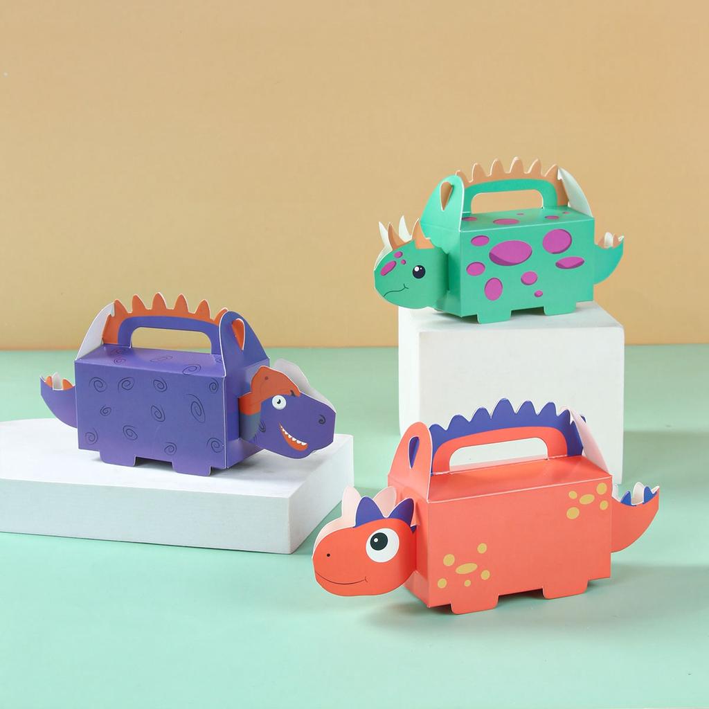 Dinosaurier Süßigkeitenboxen Happy Birthday Party Deko Kinder Geschenkverpackungsbox Dinosaurier Partyzubehör Baby Shower Geschenke Box Tasche Deko