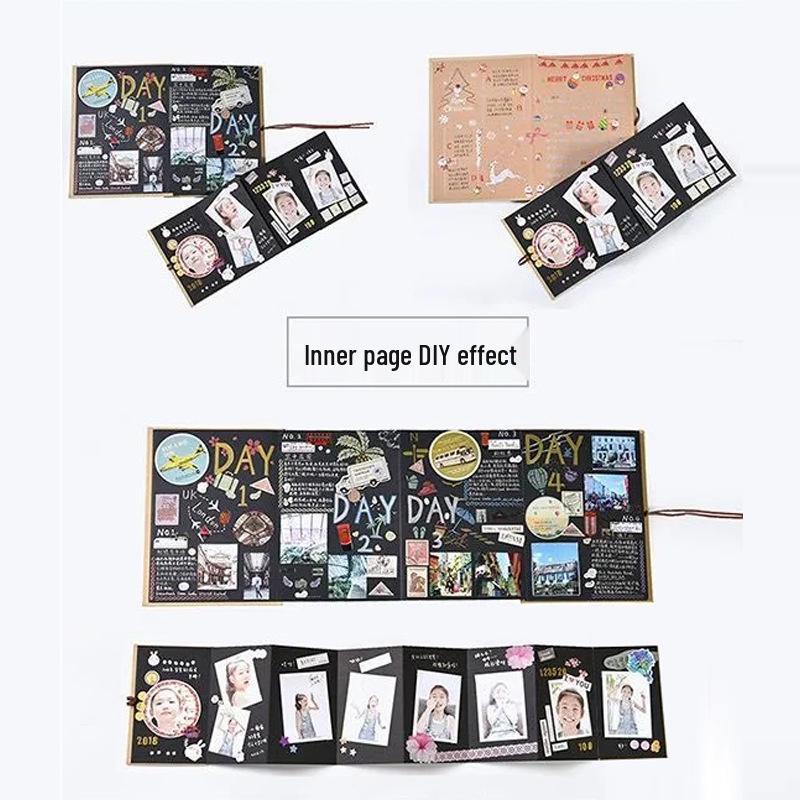 Original Accordion Folding DIY Photo Album for Handmade Gifts