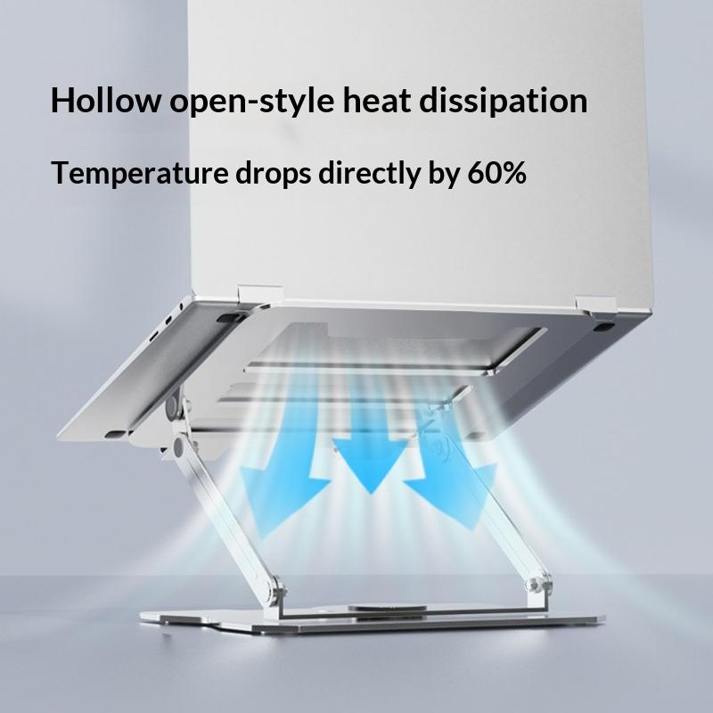 Laptop Stand Tablet Holder 360° Rotating Height Adjustable Metal Laptop Stand Portable Lightweight