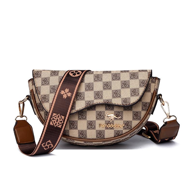 

Women s bag new plaid versatile fashion shoulder bag large capacity premium messenger bag