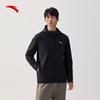 Anta Men's Water-Repellent Fleece-Lined Hooded Jacket