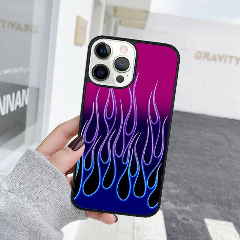 Fashion Flame Pattern Phone Case For iPhone 17 Air 15 16 Cover  11 13 14 Pro Max 12 Plus Max Fundas