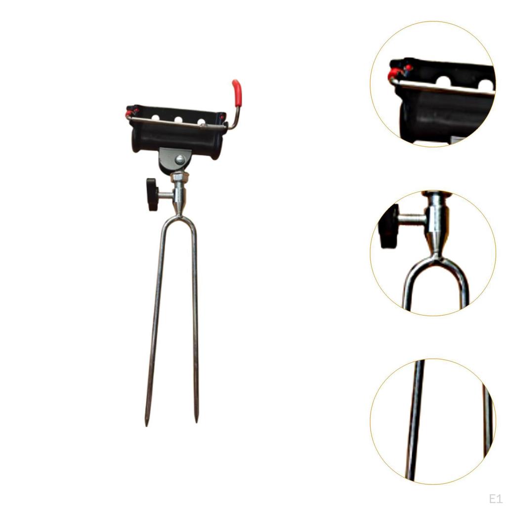 Fishing Rod Rack Plugin Holder Easy To Use Fish Pole Bracket for Bank