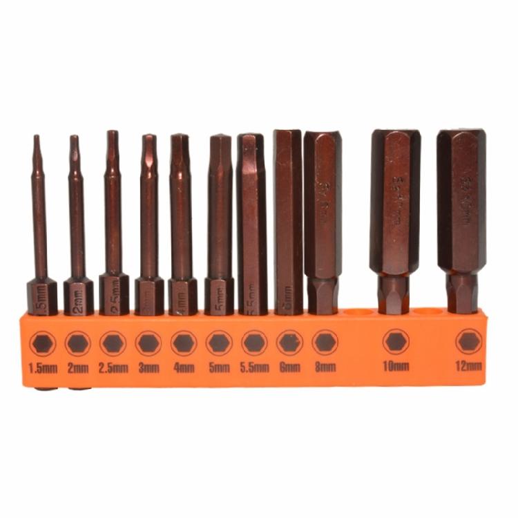 23Pcs Hex Head Allen Wrenches Drill Bit Set Steel Magnetic Tip Hex Bit Set 60mm