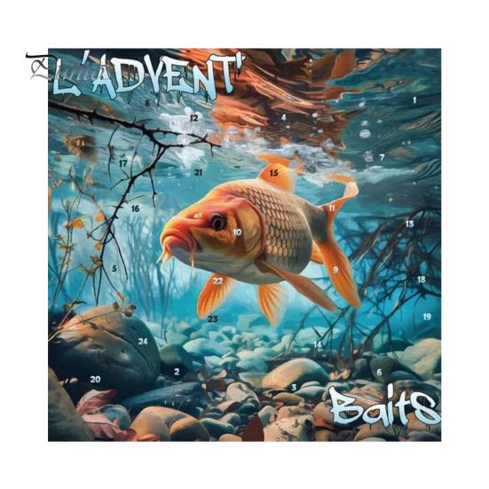 

Рыболовный адвент-календарь 2024 года для мужчин, подростков, мальчиков, рыболовных приманок, снастей, аксессуаров, календарь обратного отсчета B