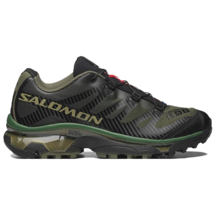 SALOMON XT-4 OG Comfortable Versatile Non-Slip Durable Low-Top Trail Running Shoes Unisex Sneaker Deep-Olive-Green 475685