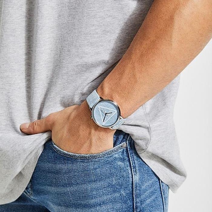 Montre - Devinez - V1012M1 - Acier inoxydable - Bracelet textile - Quartz japonais