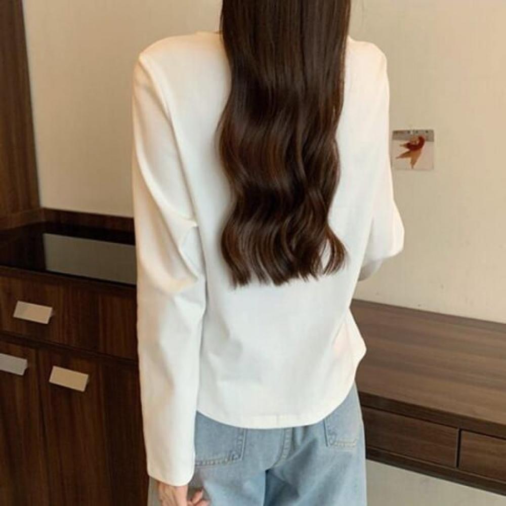 Navava Modern Classic Pearl Long Sleeve Blouse Nb2501