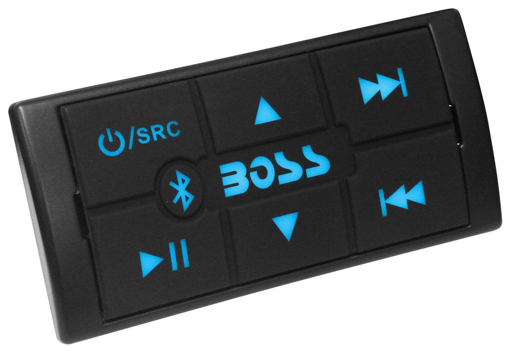 BOSS Audio Systems MC900B Wzmacniacz odporny na warunki atmosferyczne Bluetooth 500 W z pilotem wielofunkcyjnym Bluetooth Pełny zakres Stabilny Ohm RCA USB Akumulator