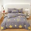 Boho Geometric Soft Duvet Cover Quen Sized Dimensions - 3 Piece Farmhouse Aztec Stripe Patern Print Microfiber Warm Comforter Cover Soft Beding Set