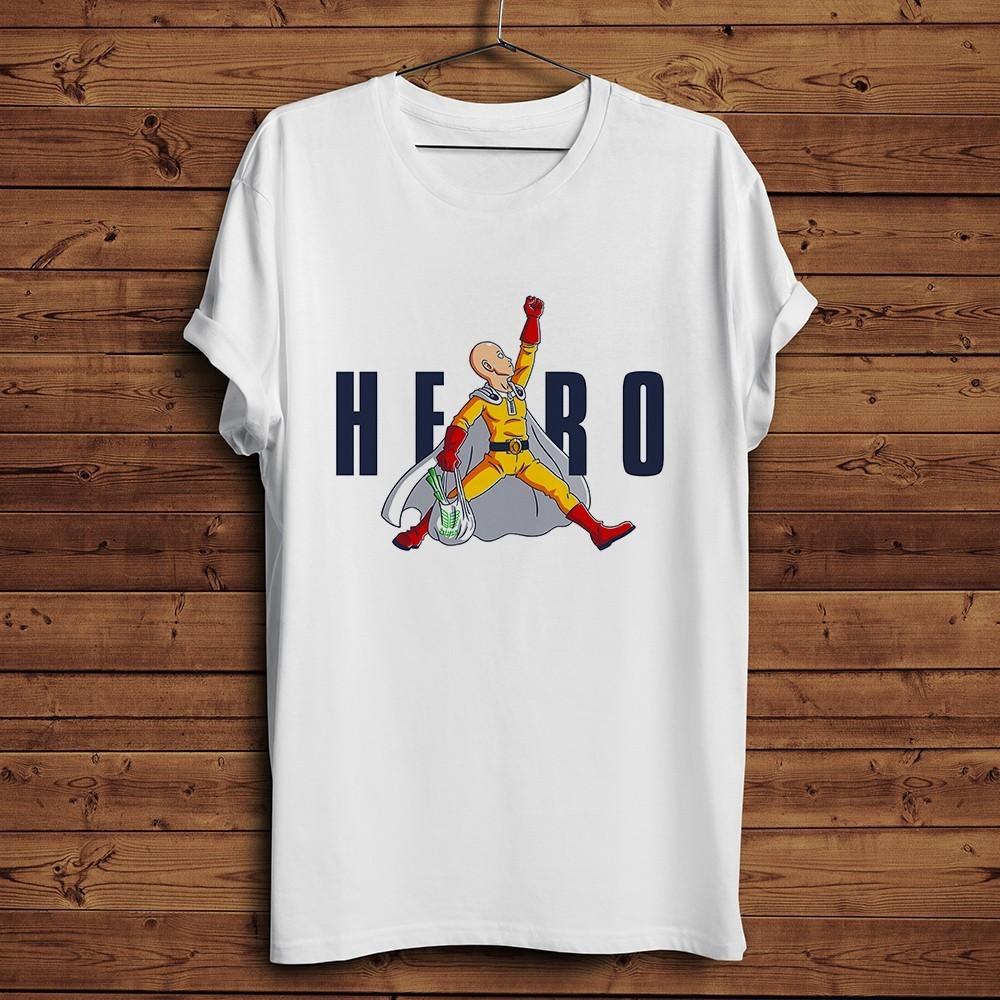 One Punch Hero,Saitama,OK MAN,Funny Anime Tshirt ,Men White Casual Short Sleeve T-Shirt,Unisex Streetwear,manga Tee 2026