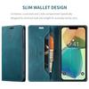 For iPhone 14 Plus Vintage Leather Flip Wallet Case with RFID Blocking Card Slot, Matte Retro Folio Cover for Women Men (4 Colors)