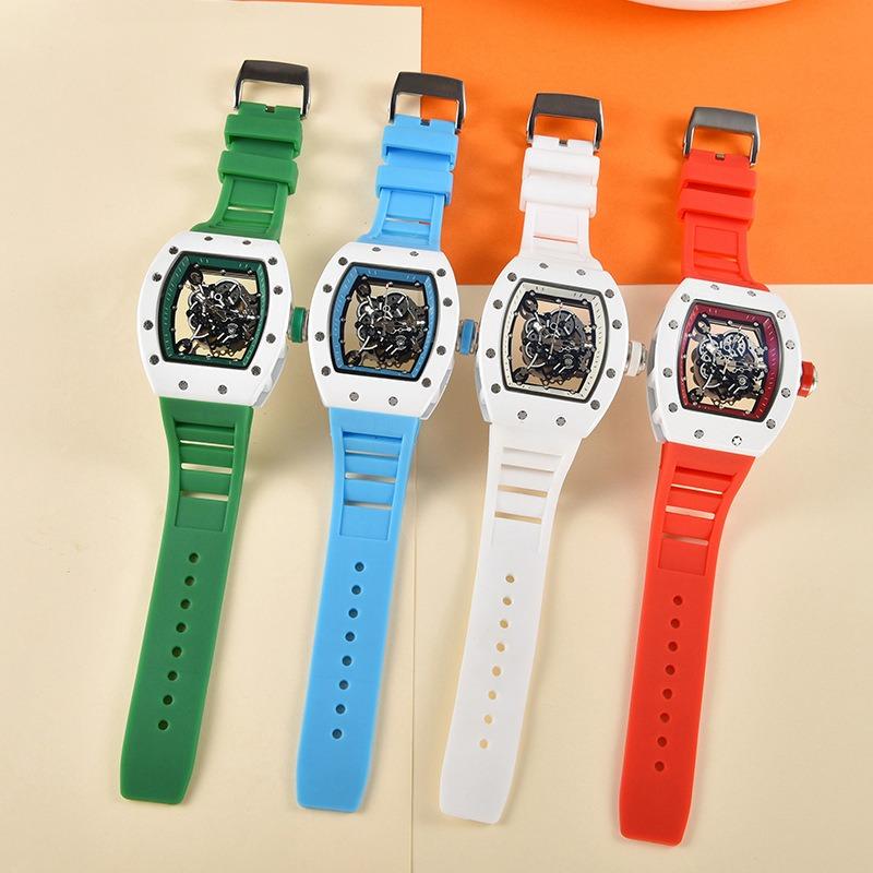 New hollowed-out personalized tiger head watch ceramic oil mechanical position unisex watch