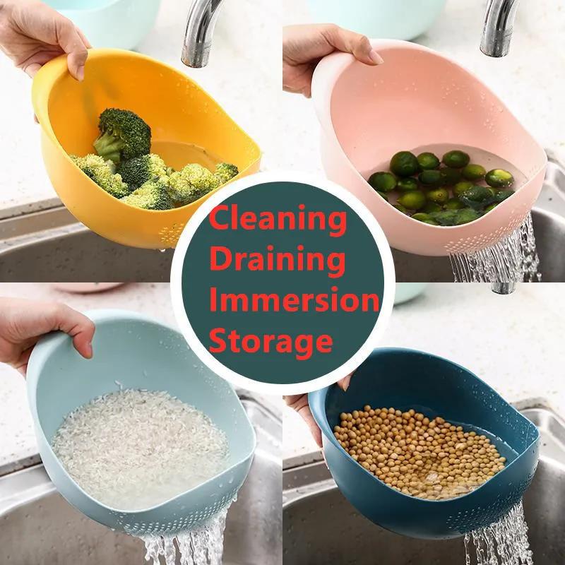 Thickened Vegetable Sink Drain Basket Plastic Washing Fruit  Kitchen Daily Necessities Household