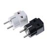 1 To 2 Splitter Germany France 5Mm Plug To Universal Uk/Us/Eu/Au 2/ 3 Pin Socket